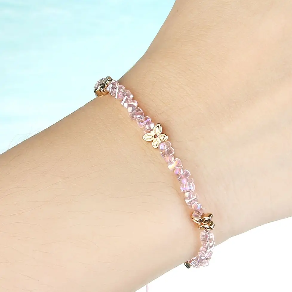 

KELITCH Handmade Women Bracelets Gift Miyuki Crystal Seed Beaded New Fashion Friends Bracelet Gift Butterfly Para Mujer Love