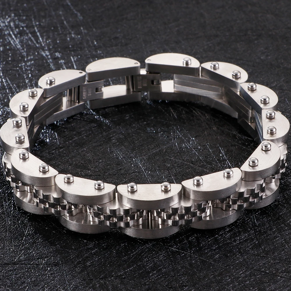 Золотистый черный браслет из нержавеющей стали для мужчин 11 мм мужской ремешок