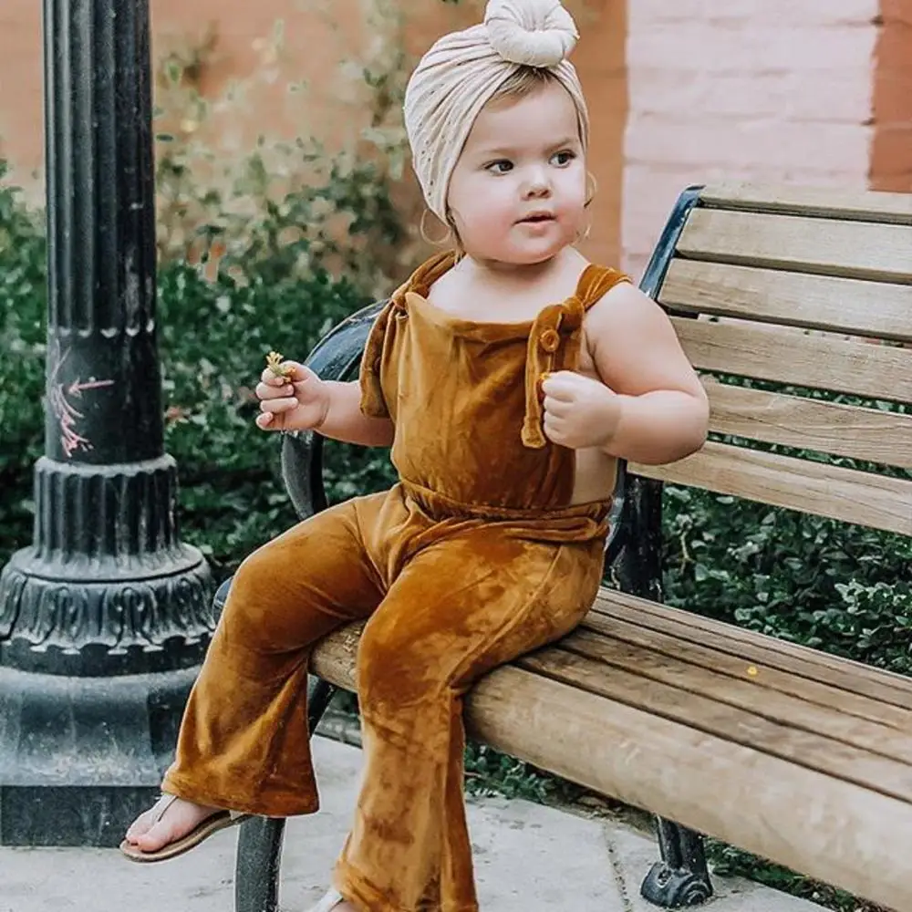 Модные милые бархатные свободные однотонные теплые комбинезоны для