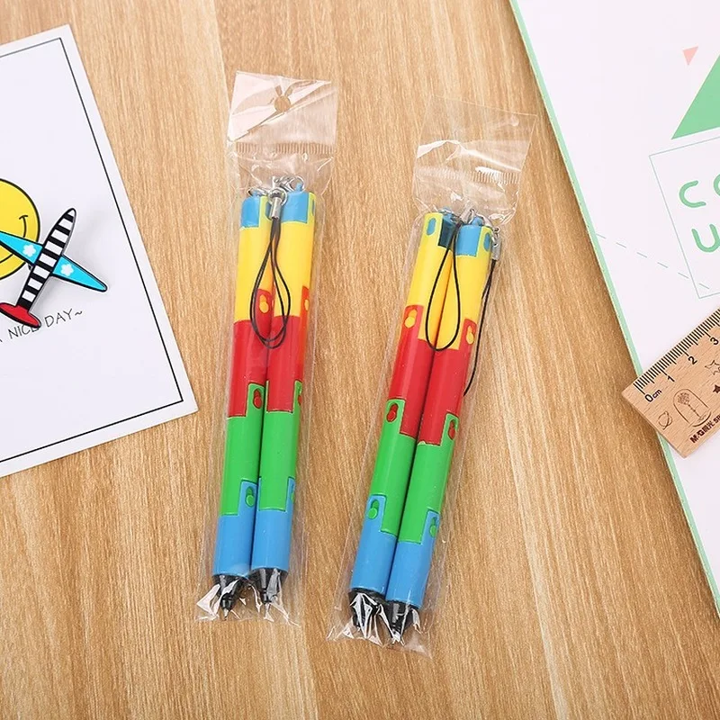 20 PCs Ball Pens Creative Stationery Foldable Removable Cartoon Ballpoint Pen Cute Student Prizes Gift School Writing Stationery