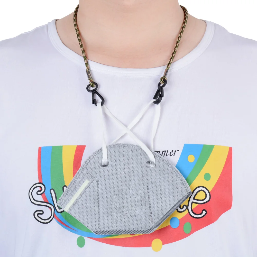 Вешалка для ремешок-держатель масок Регулируемая длина защиты лица банданы