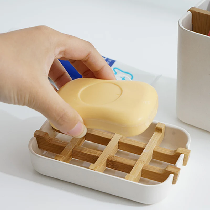 Good Healthy Bathroom Wood Soap Case Holder Detachable Easy To Clean For Storage Stand Home | Красота и здоровье