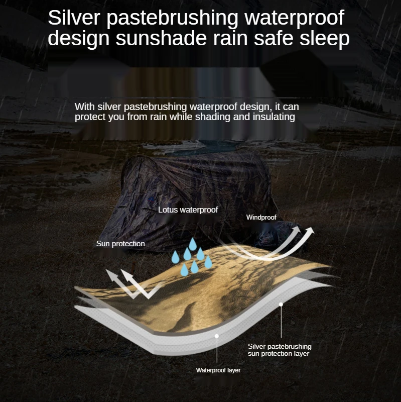 Палатка Автоматическая камуфляжная односкоростная палатка для отдыха на