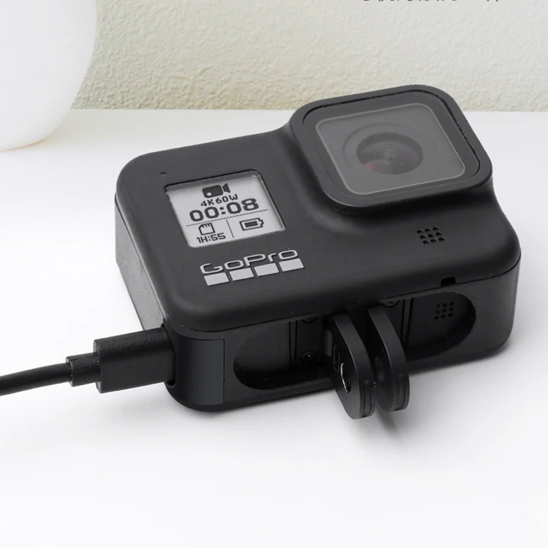 Запасная перезаряжаемая Боковая крышка чехол батареи двери для GoPro Hero черный 8