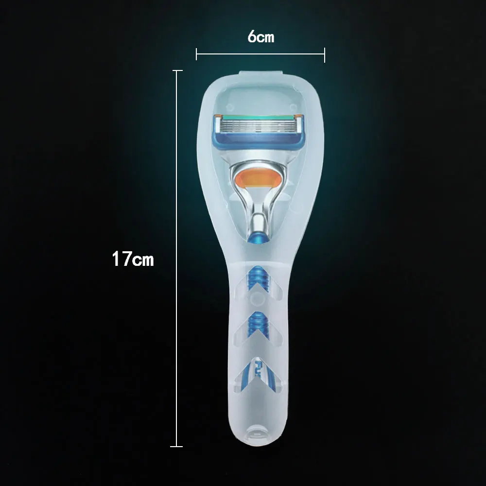 Портативный дорожный мужской контейнер для бритья 1 шт. пластиковый хранения