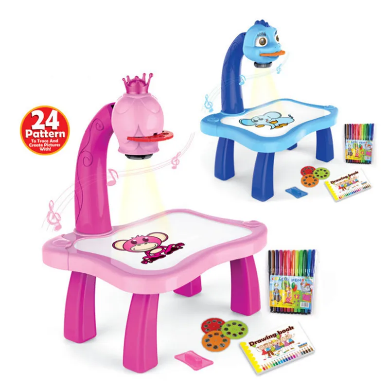 Светодиодный проектор для рисования настольный обучающая/доска набор обучающая