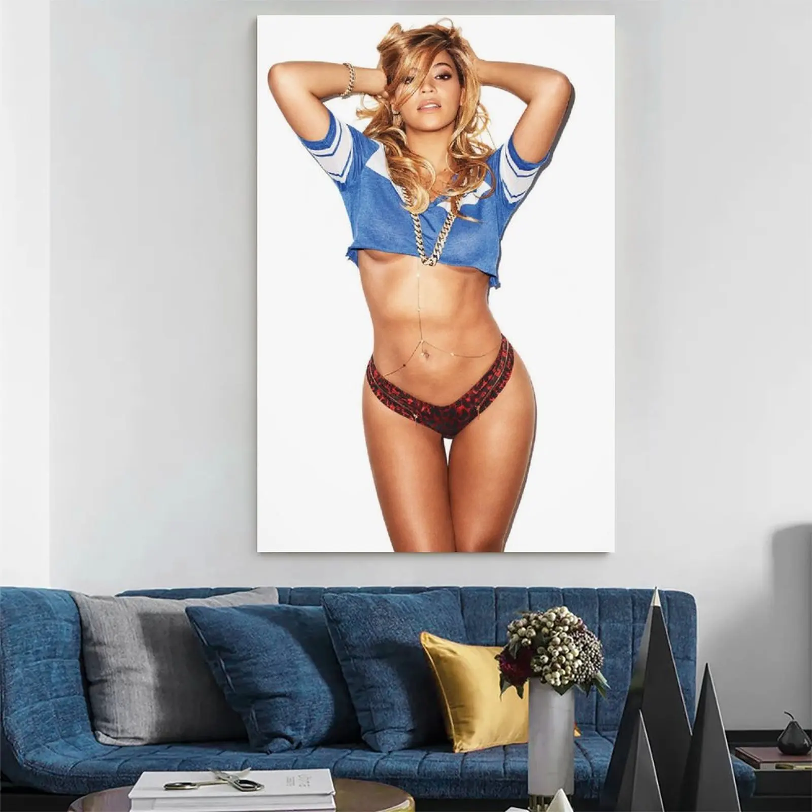 Эротический постер Beyonce с изображением сексуальной певица бикини настенные