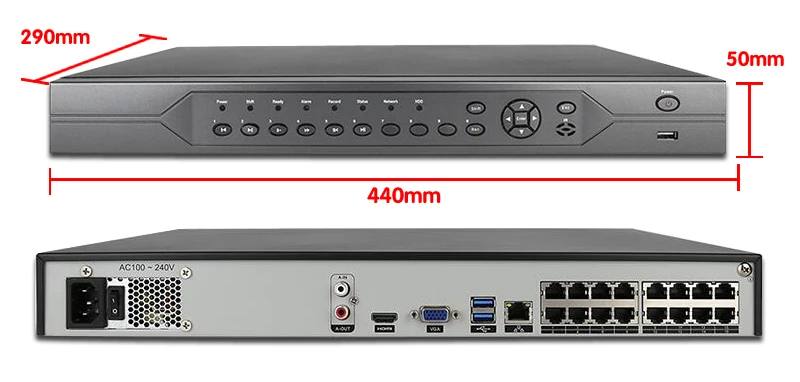 4K 16CH сетевой видеорегистратор c выходом HDMI POE NVR комплект CCTV система безопасности Аудио запись NVR 16 шт. POE IP камера P2P видеокамера охранной системы комплект 4 ТБ HDD