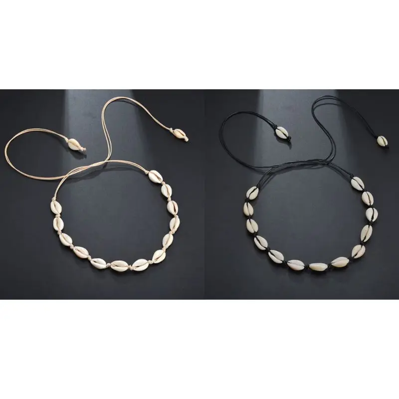 Бохо Гавайи Ручной Работы пляжные раковину колье ожерелье для женщин летние