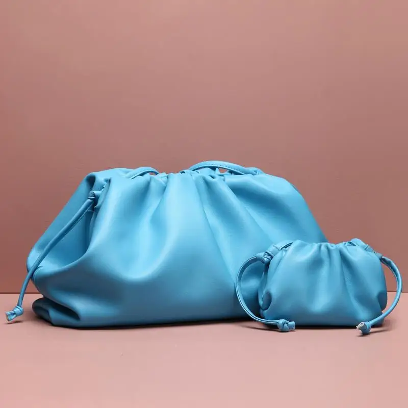 Новинка 2019 сумка пельмень с синим облаком и одним плечевым ремнем ручная