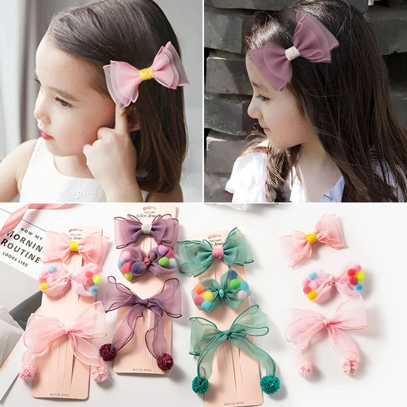 Детские заколки для волос галстук-бабочка аксессуары подарок на день рождения