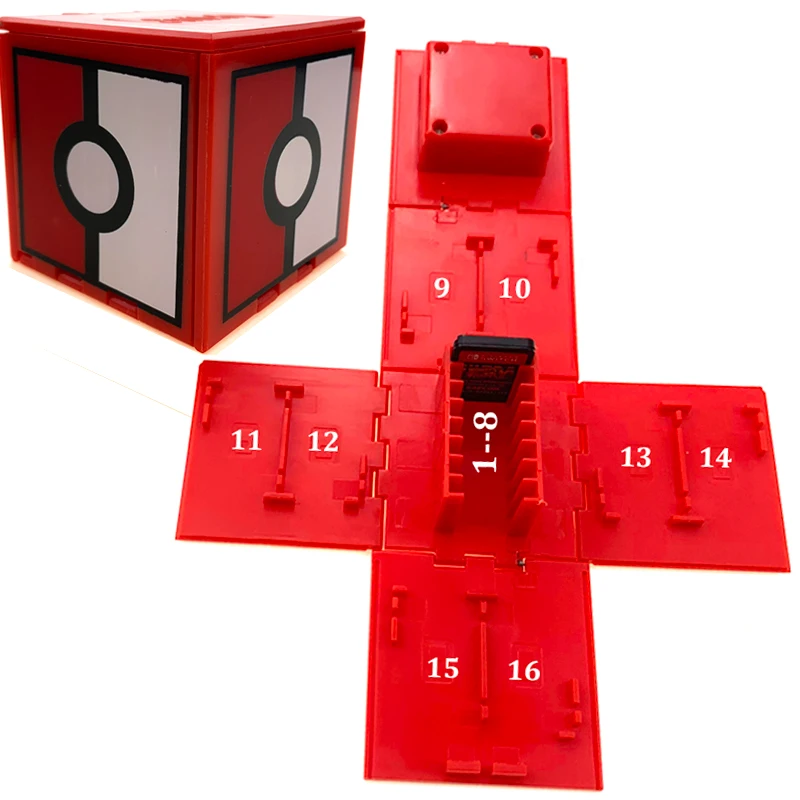 16 in 1 Red white 16 в 1 чехол для пульта переключения для nintendo Switch игровые карты nintendo switch жесткий чехол для хранения для игр nintendo Switch - Цвет: 16 in 1 Red white