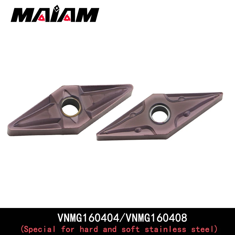 VNMG1604 ромбовидная вставка VNMG160404 VNMG160408 твердая и мягкая из нержавеющей стали