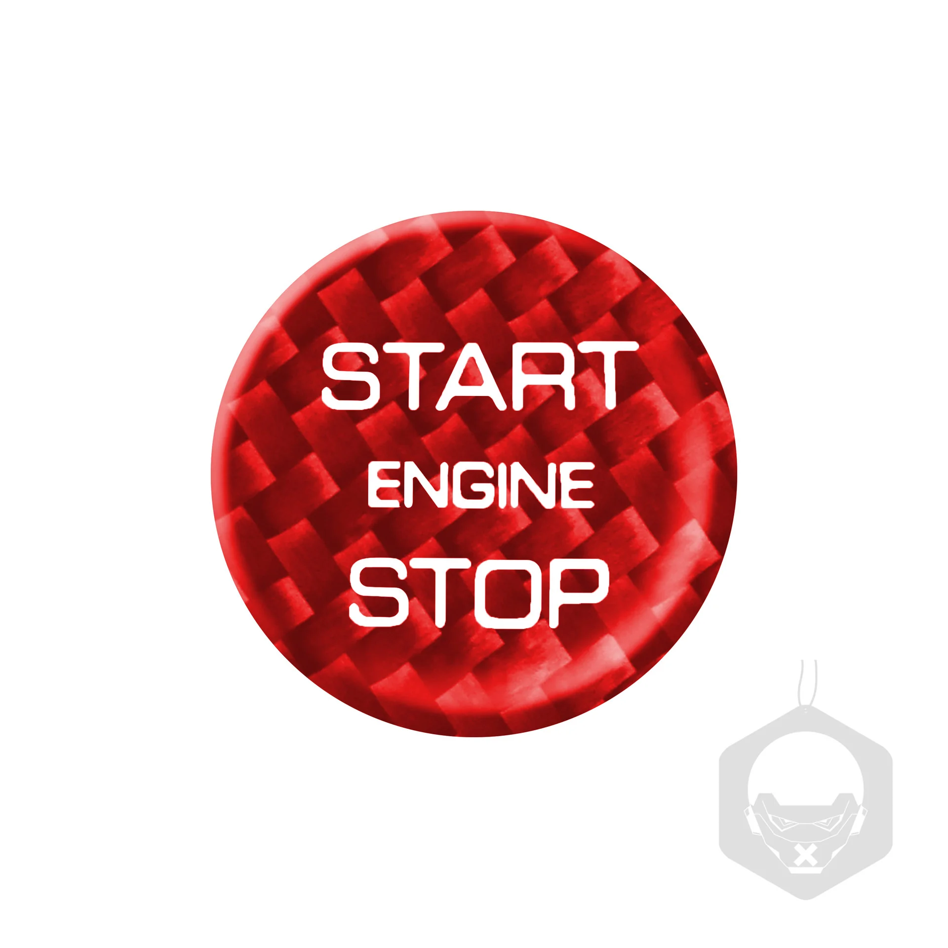 

Suitable for Land Rover carbon fiber one touch ignition switch key molded stickers interior modification auto parts