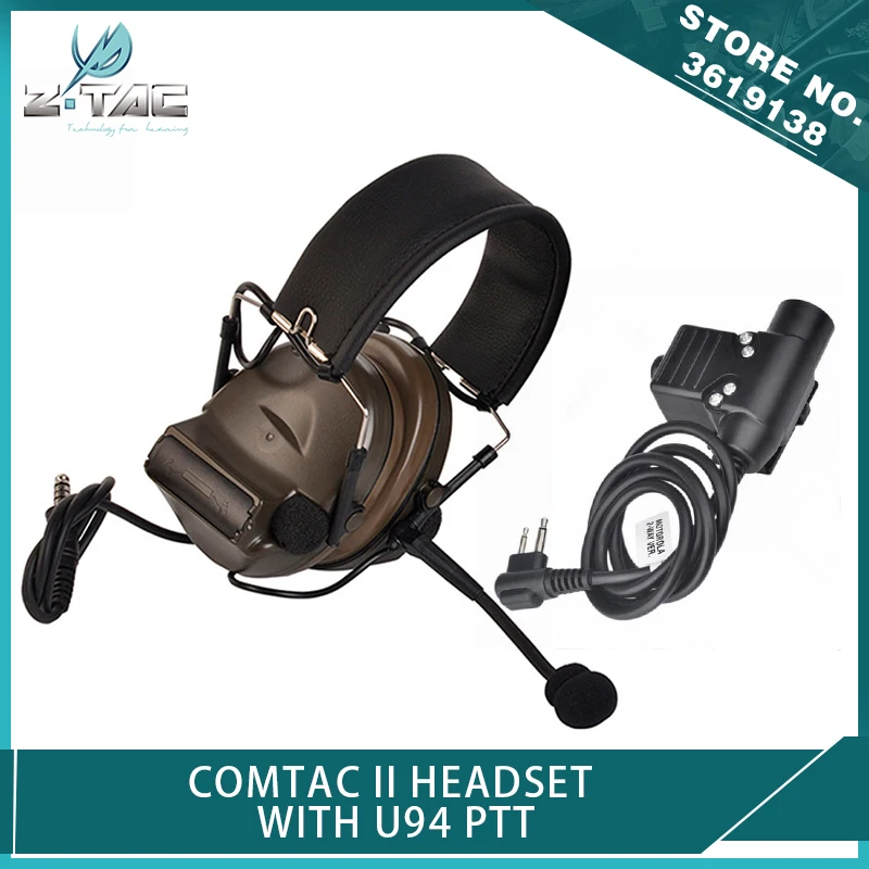 Новый z тактический Z TAC Softair Comtac II Peltor Наушники не Шум снижение Функция с U94 PTT
