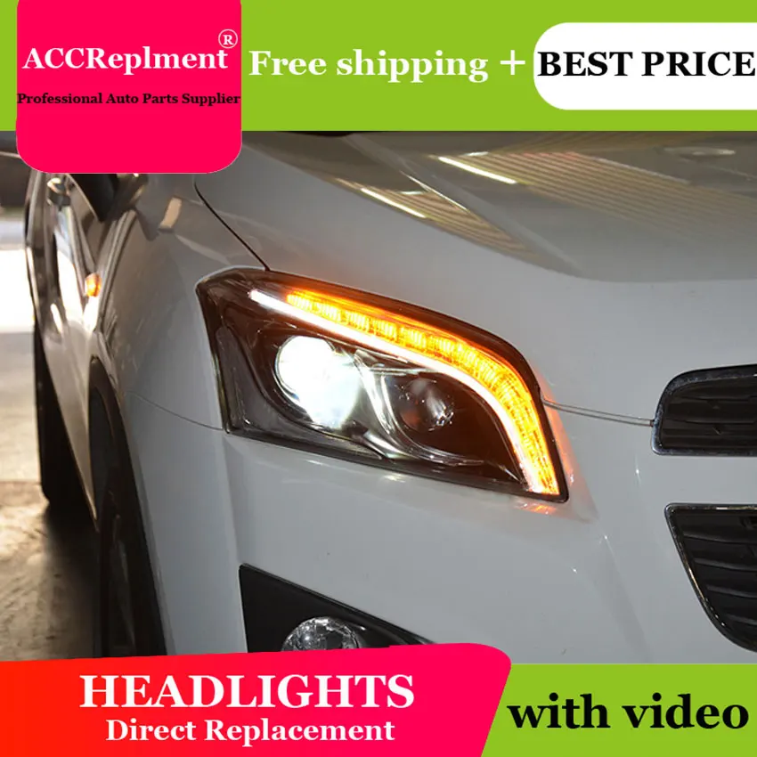Автомобильный Стайлинг для Chevrolet Trax 2014-2016 светодиодный фар трекер фары DRL