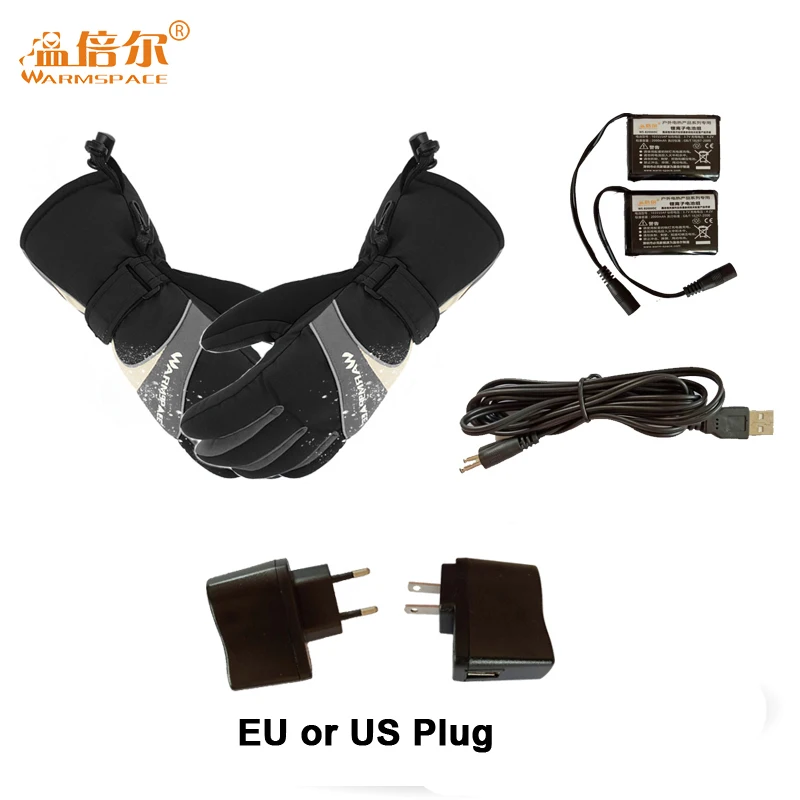 Электрический батарея с подогревом перчатки Смарт Управление 3600 мА/ч теплые