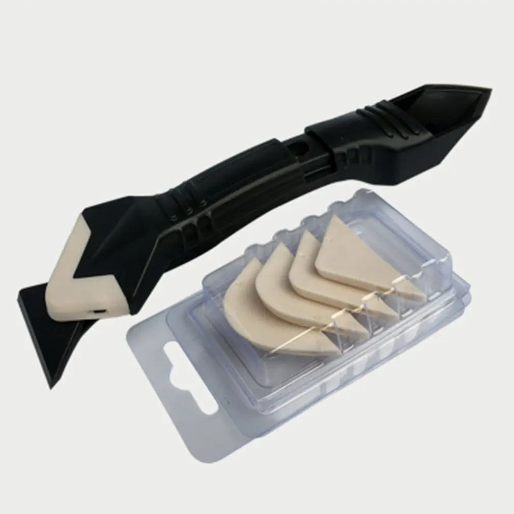 

3 In1 Glass Glue Angle Scraper Caulking Tool Shovel binder Multifunctional Rubber Shovel Silicone Remover Angle Seam Shovel