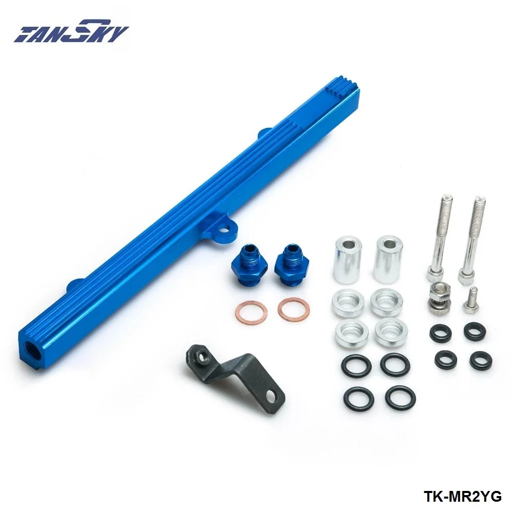 Топливный инжектор из алюминия для Toyota MR2 3S GTE голубой цвет|injector rail|rail kitbillet aluminum |