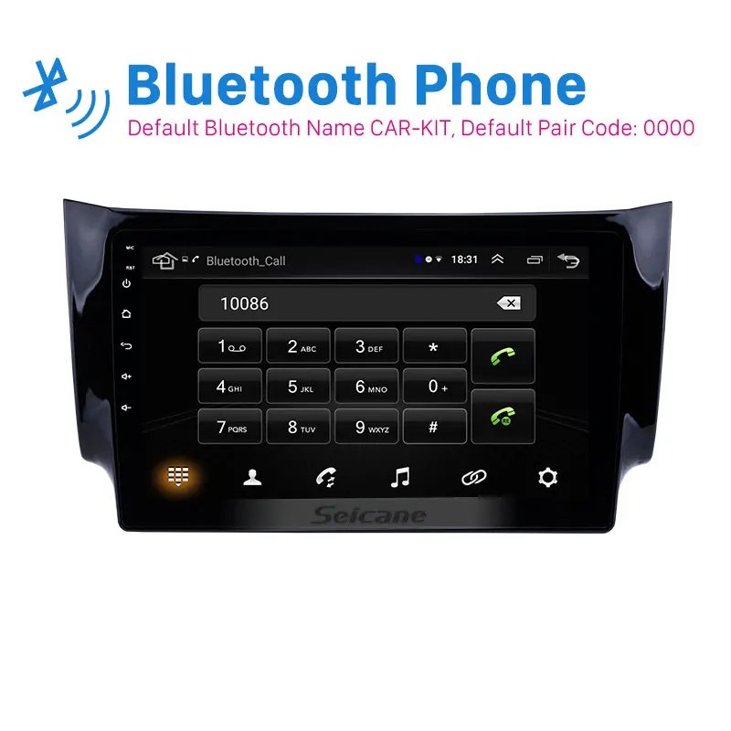 Seicane 10," Android 8,1 сенсорный экран радио Bluetooth gps навигационная система для 2012- NISSAN SYLPHY управление рулевым колесом