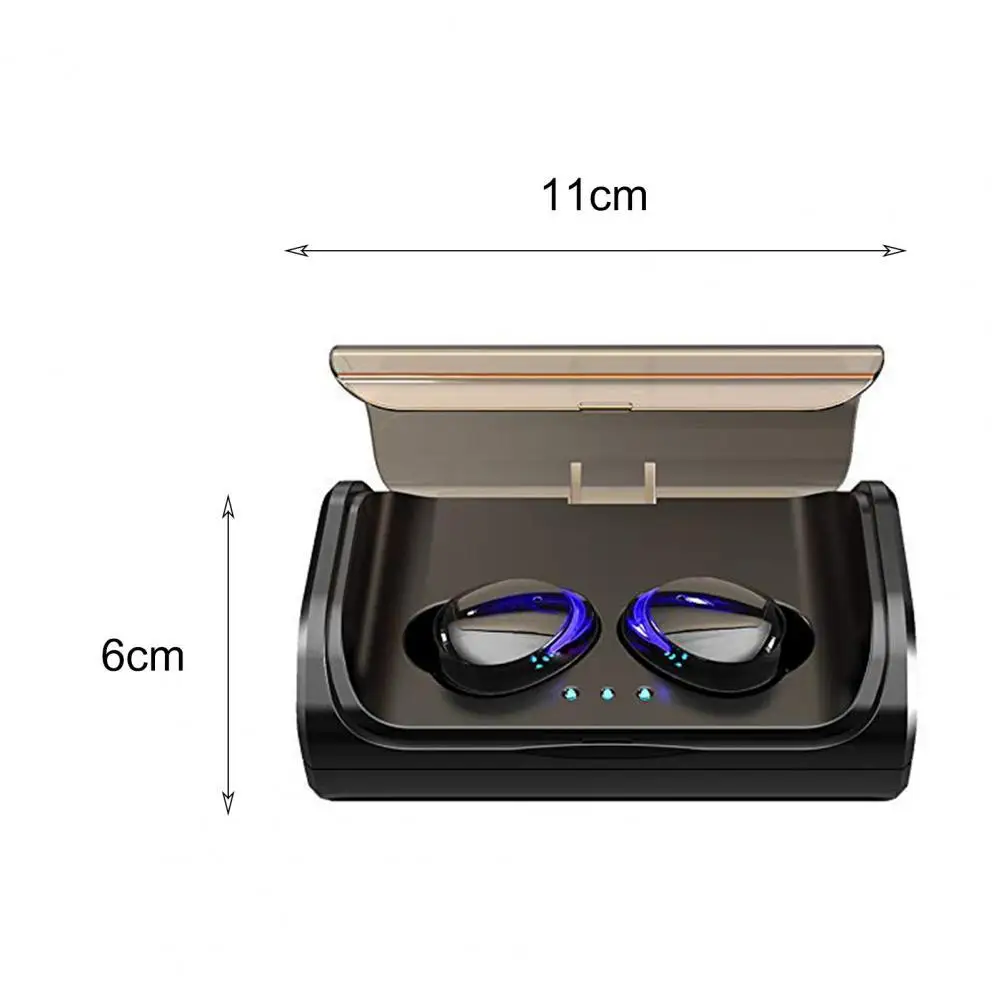 

TWS-T8 Bluetooth 5.1 9D Stereo Wireless Earphone Noise Reduction IPX7 Waterproof Touch Screen Headset