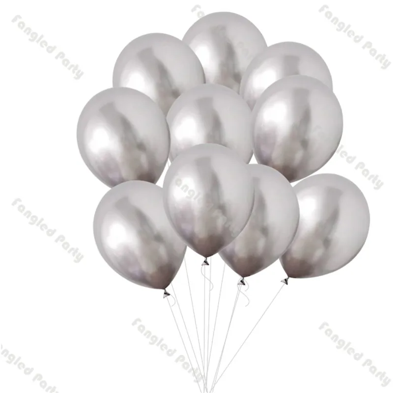 141pcs Macaron фиолетовые Свадебные Воздушные шары гирлянда Белый Хром Серебристые