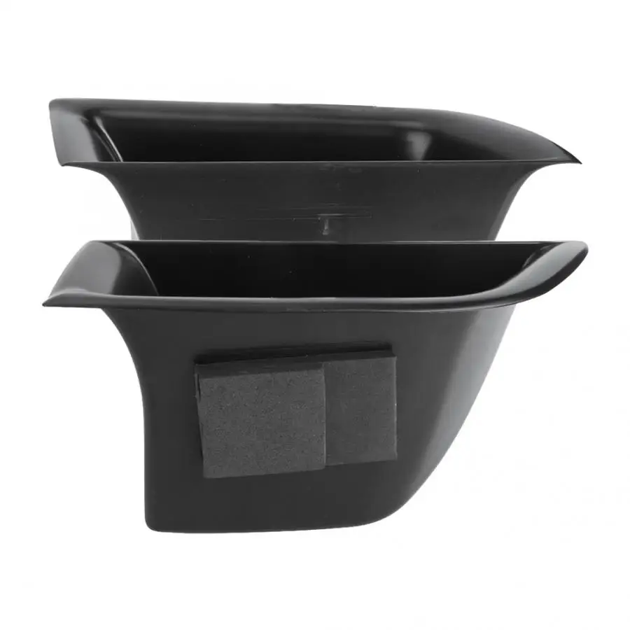 1 пара черных ящиков для хранения на дверь автомобиля внутренний контейнер