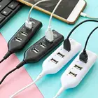 Высокая Скорость 4 Порты и разъёмы USB 2,0 Multi HUB разветвитель адаптер расширения для настольных компьютеров и ПК заглушка адаптера ноутбука Разъем