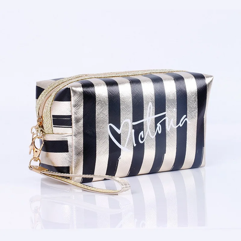 Женская косметичка для макияжа водонепроницаемая Лазерная ПВХ сумка туалетных