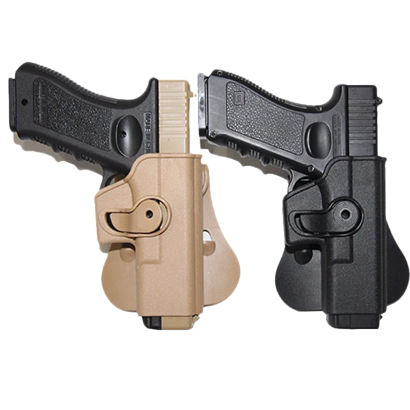 

Тактическая кобура Glock для пистолета, страйкбола, пистолета, кобура для Glock 17 19, чехол на талию с карманом для магазина, Охотничьи аксессуары