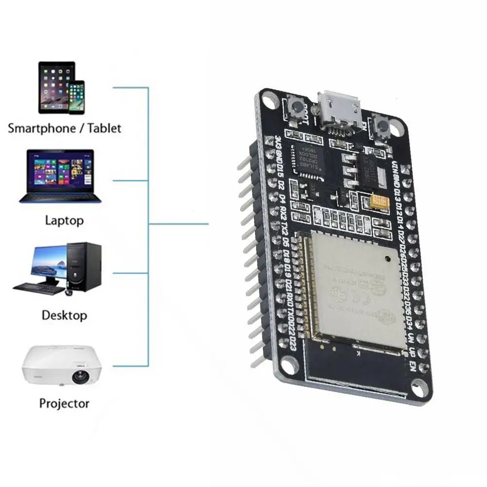 

Модуль макетной платы ESP32s, Wi-Fi Bluetooth IoT ESP-WROOM-32, коммутаторы, домашняя интеграция, антенна ESP-32 Balun Smart RF ESP- W4M4