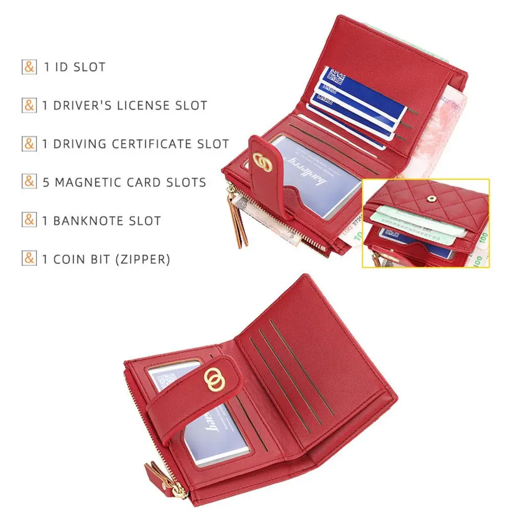 

2021 New Women Wallets Fashion PU Leather Top Quality Female Purse Short Card Holder Brand Wallet For Women