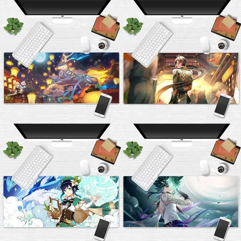 

Genshin Impact Unique Desktop Pad Game Mousepad Desk Table Protect Game Office Work Mouse Mat pad Non-slip Laptop Cushion