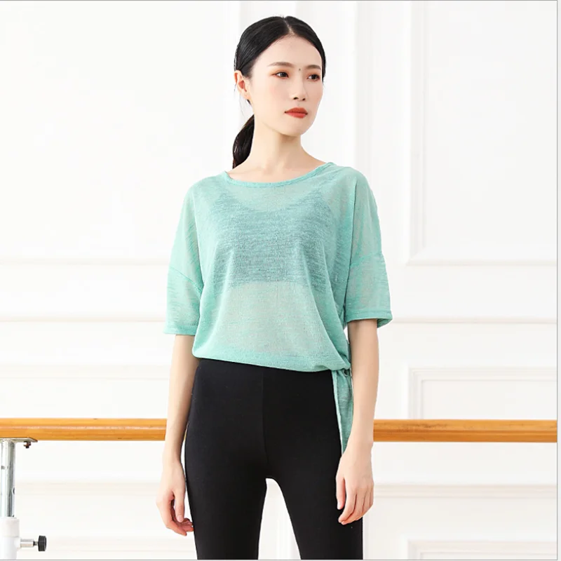 Модный современный прозрачный топ Dancwear женская сексуальная водолазка летняя