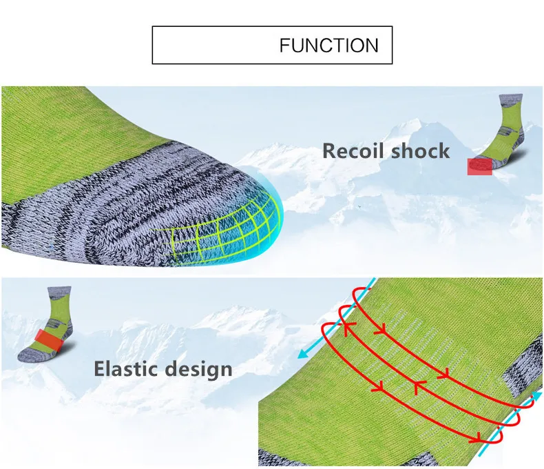 5 пар 2020 зимние теплые лыжные носки для мужчин и женщин спортивные бега