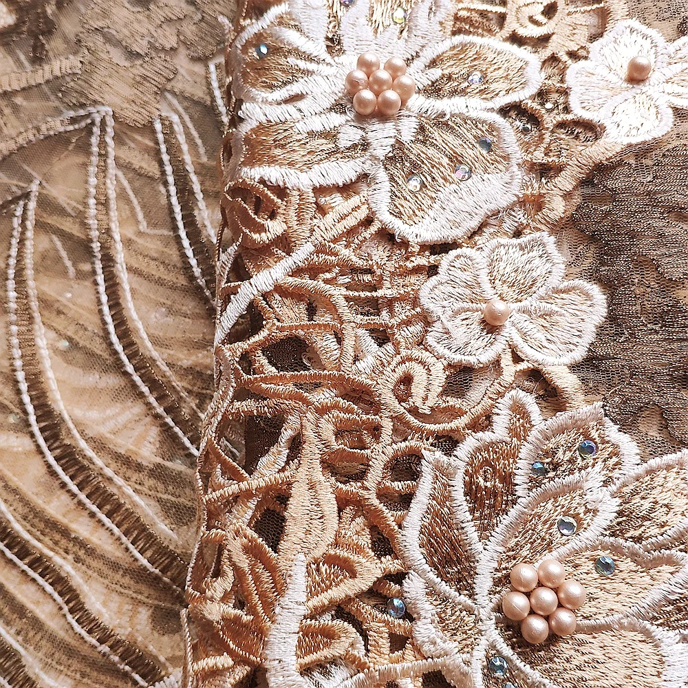 

Water Soluble Guipure African Lace Fabric 2021 Silver Metallic White Embroidered Nigerian Lace Fabric 2021 High Quality Lace