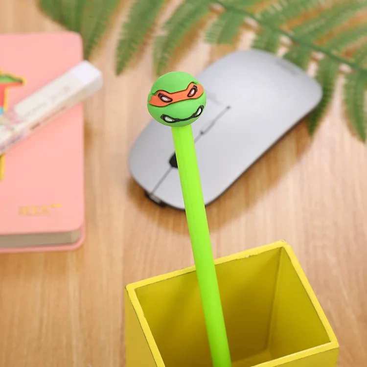 1 pcs/lot Creative kawaii ninja turtles gel pen stationery office material escolar papelaria school supplies Free shipping
