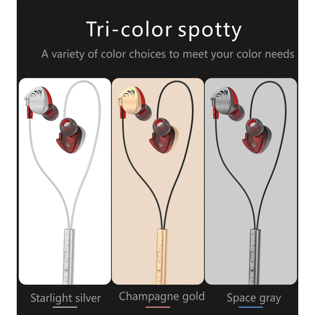 Наушники HiFi Экстра бас в ухо наушники для мобильных телефонов ПК компьютер Спорт