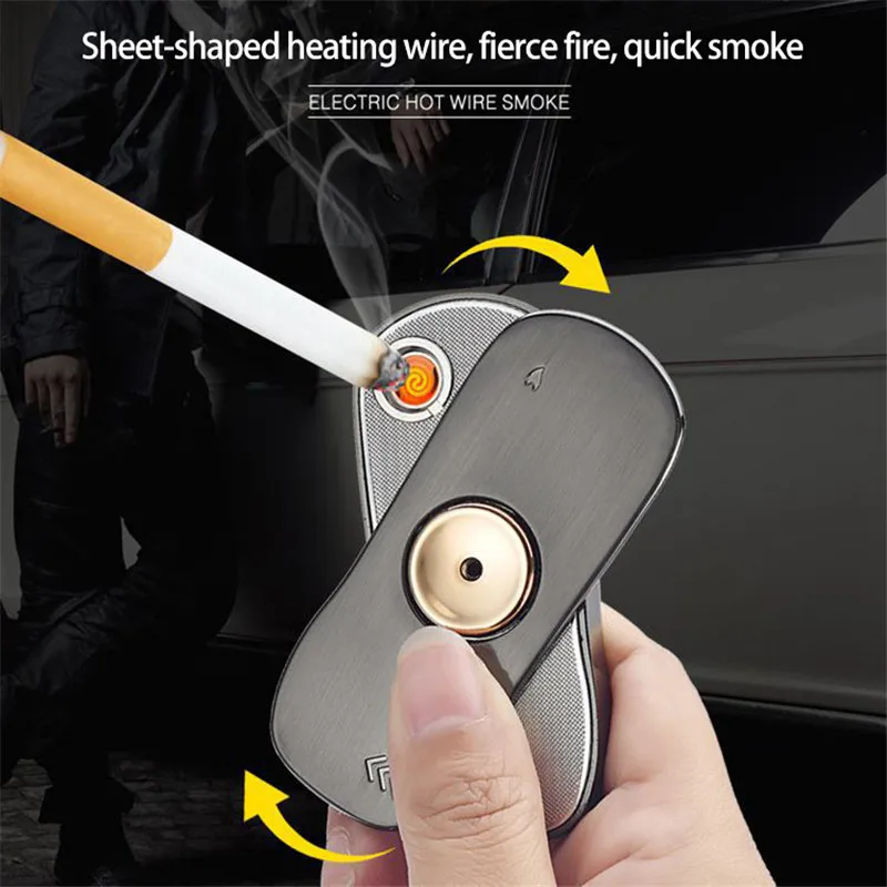 Новая модель автомобиля Пальчиковый гироскоп Зажигалка USB зарядка Электронная