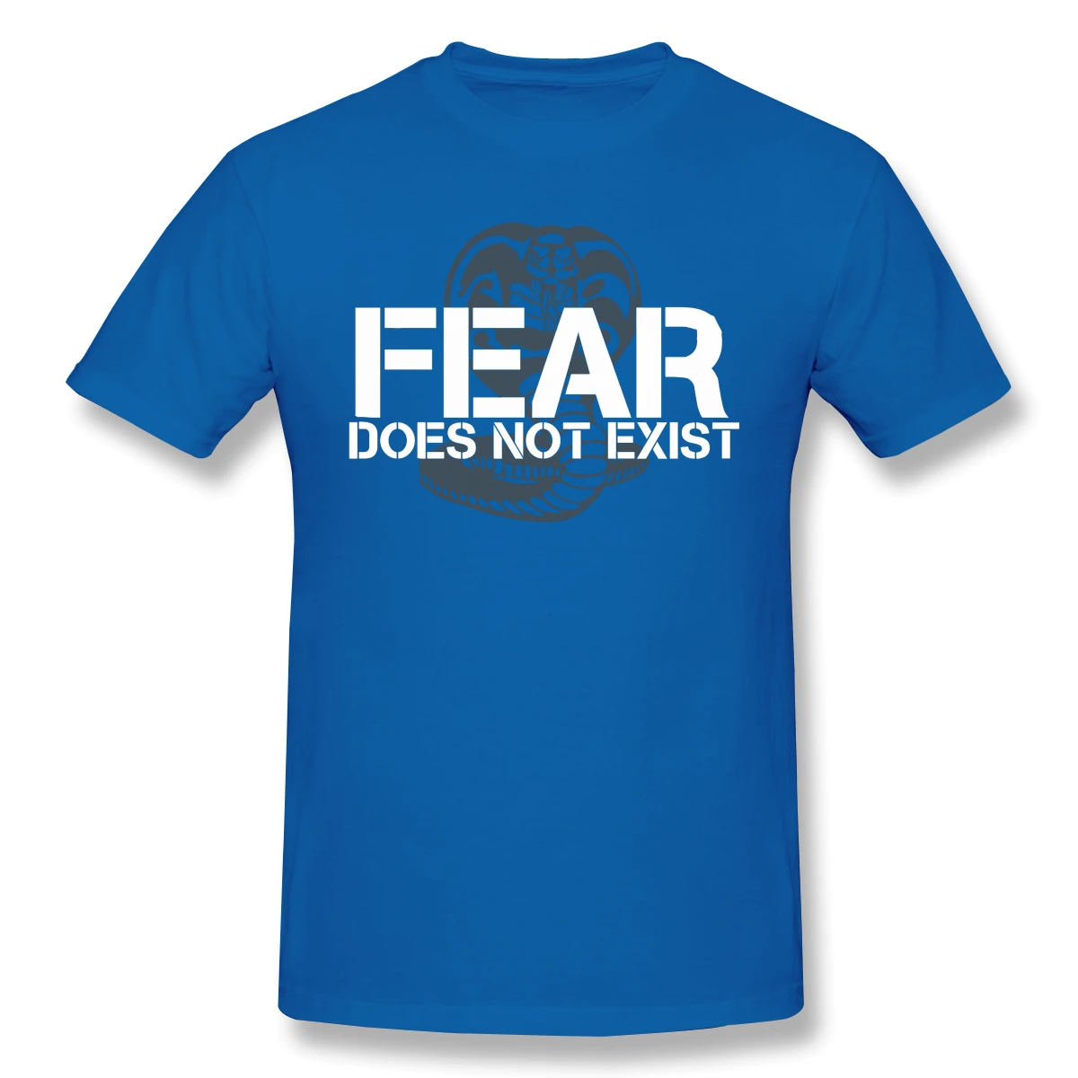 

Fear Does Not Exist Print Cotton T-Shirt Cobra Kai Martial Arts Comedy Drama For Men Fashion Streetwear