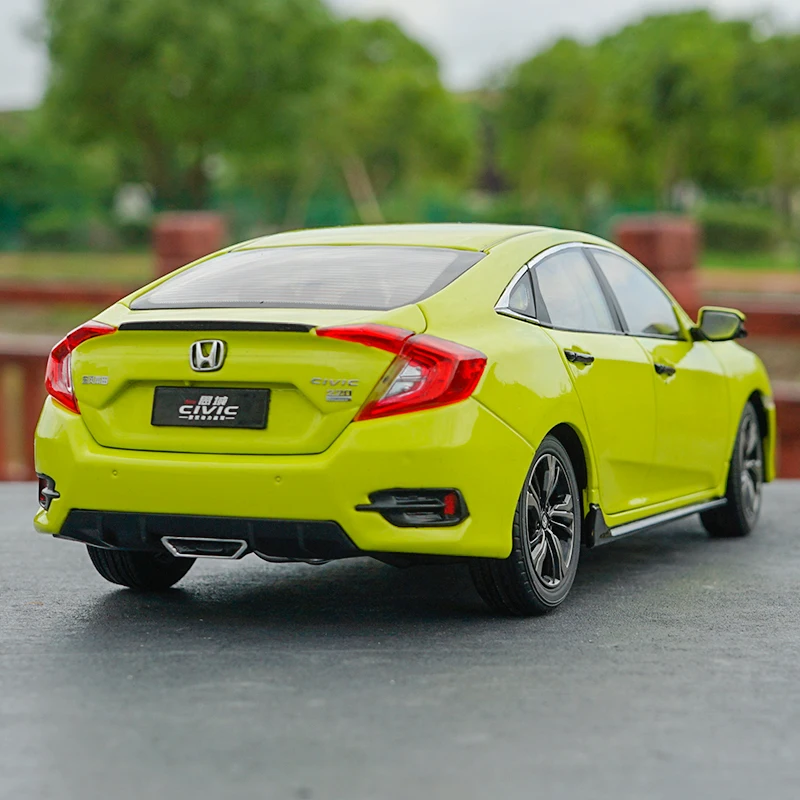 1/18 Новинка 2019 Honda Civic (желтый/зеленый) Lancer Evolution литая модель автомобиля|Наземный