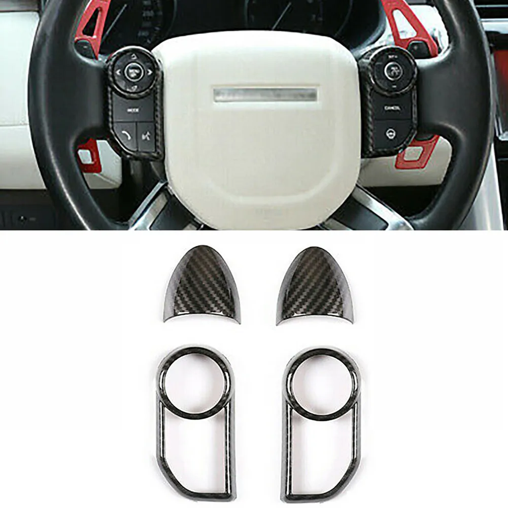 

Interior Steering Wheel Trim 2014-2017 Black For Land Rover Range Rover Sport Inner