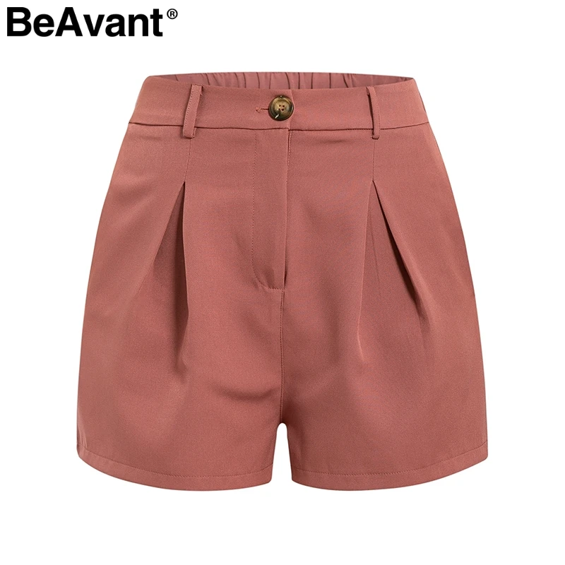 BeAvant элегантные женский короткий костюм шорт Elegant двухсекционный женский короткий костюм шорти Повседневная уличная женский блейзер - Цвет: Brick-red shorts