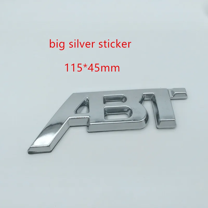 1 шт. ABT 3D металлическая эмблема передней решетки автомобиля боковое крыло задняя