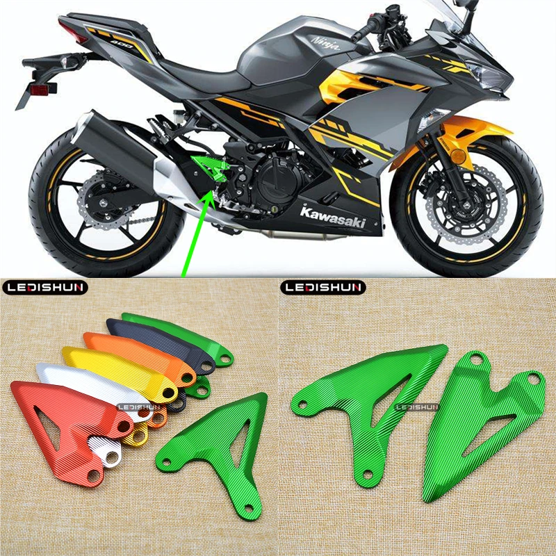 Для KAWASAKI Z400 NINJA400 NINJA 400 NINJA250 18-20 аксессуары для мотоциклов подножка подставка для ног задний Набор защита для набойки
