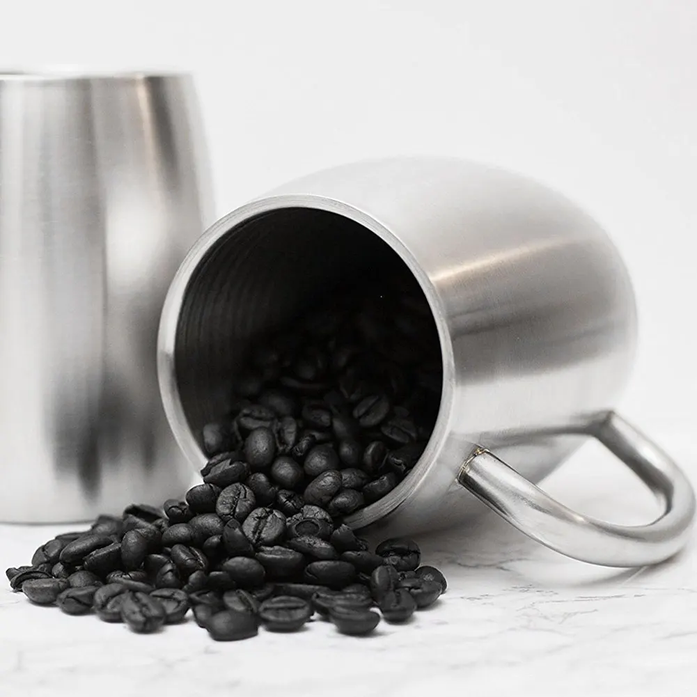 Портативный молоко чашки Кофе кружки дорожная кружка из нержавеющей стали с