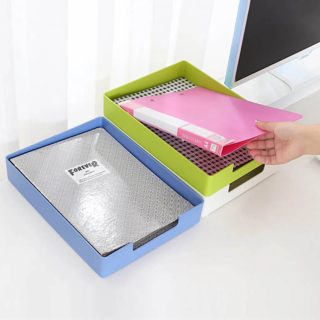 Креативная Штабелируемая коробка бумажные принадлежности корзина для хранения