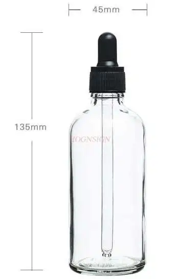 Бутылка для масла прозрачная винтовая стеклянная бутылка капельница 100 мл