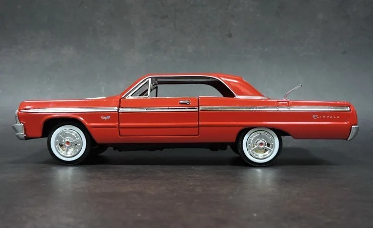 Новинка 1/24, специальный литой металл IMPALA SS, винтажный автомобильный настольный дисплей, коллекция моделей игрушек для детей