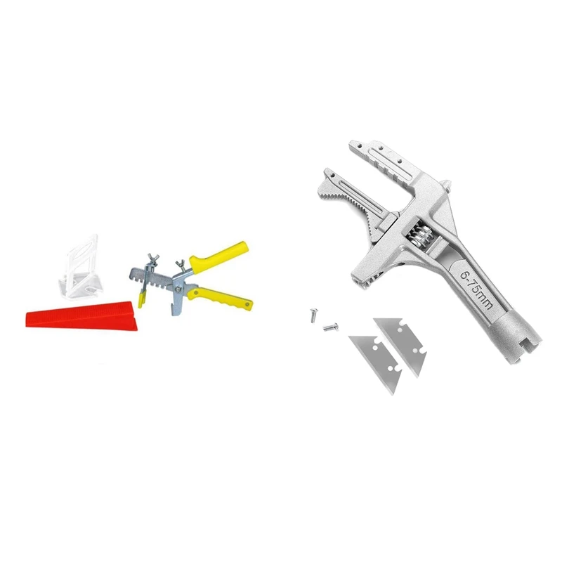 

401 шт. 2 мм распорка система выравнивания плитки распорка плитки инструменты для напольного покрытия и 1x9 дюймовый Регулируемый ключ 6-75 мм га...